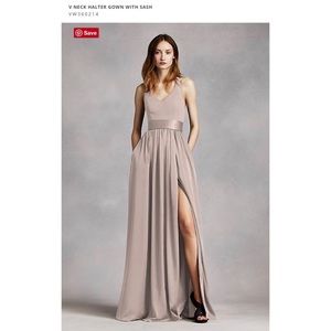 vera wang biscotti bridesmaid dress